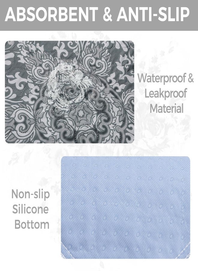 Homimp Cat Litter Mat, Litter Trapping Mat 2 Pack, Contains Mess from Box, Protects Floors,Urine Waterproof,Non-slip,Less Waste Cat Litter Box Mat,Soft on Kitty’s Paws,Washable,Absorbent,Grey 24"X36" - Image 2